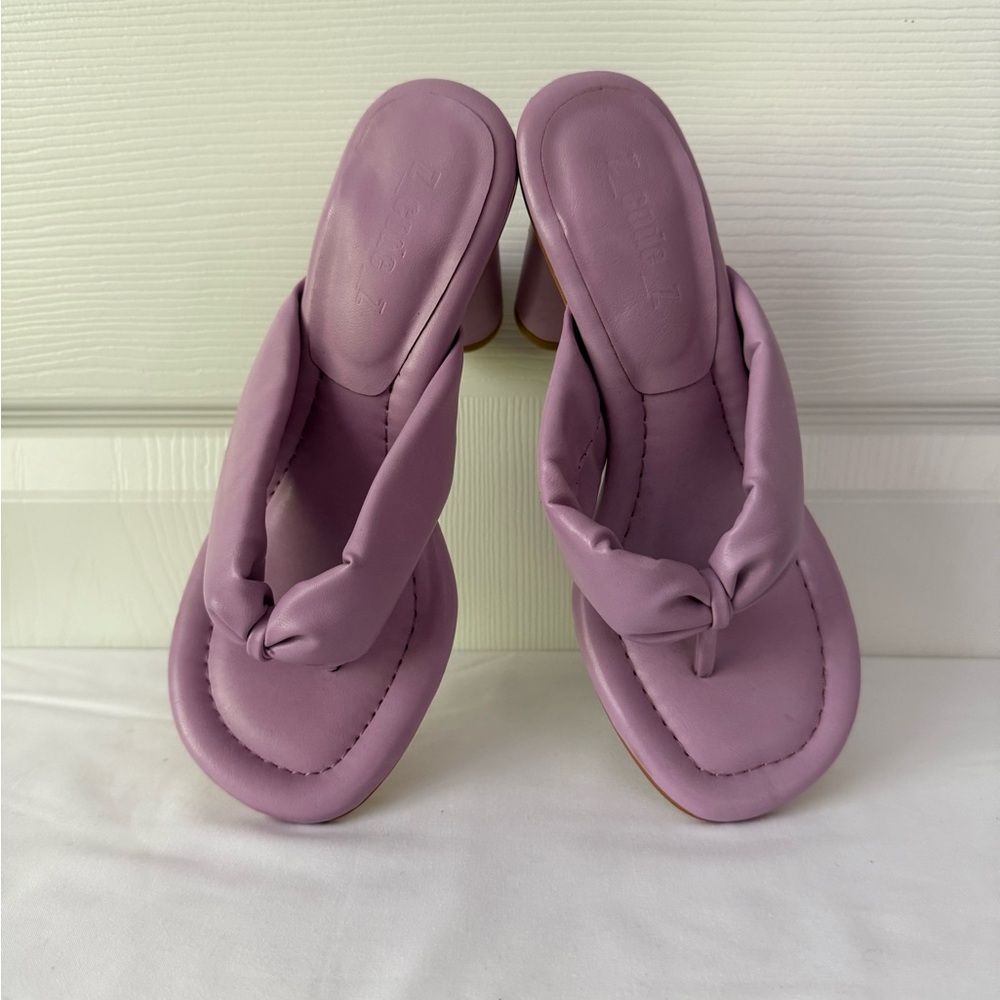 Puffy Mauve Women's Heels